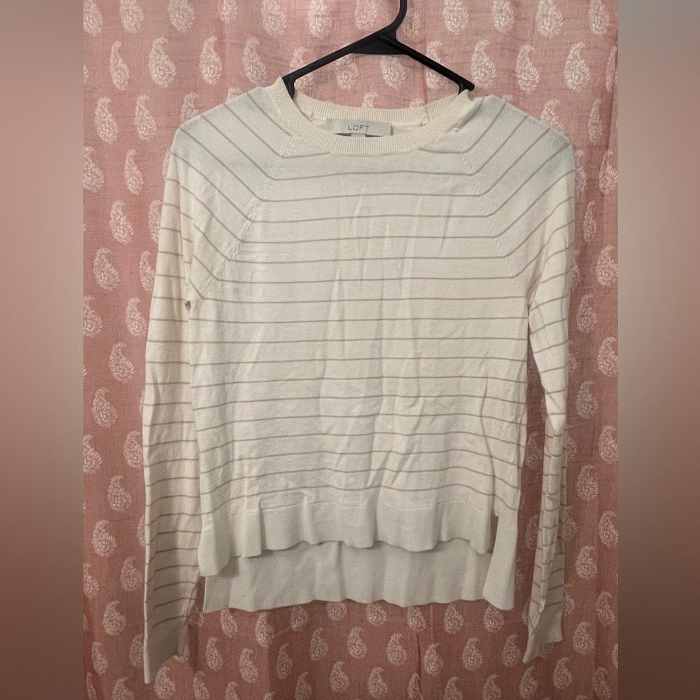 Ann Taylor LOFT/ Size Small/ Color Cream and Tan